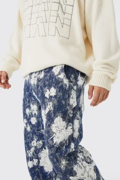 boohooMAN Relaxed Fit Tapestry Trouser | UK| Trousers|Cargos