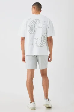 boohooMAN Relaxed Fit Tie Waistband Tailored Linen Shorts In | UK| Suits & Tailoring|Shorts