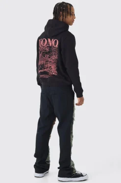 boohooMAN Relaxed Flare Distressed Camo Patchwork Twill Trousers | UK| Trousers|Jeans