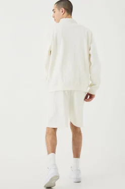 boohooMAN Relaxed Heavyweight Ribbed Patch Pocket Short | UK| Shorts