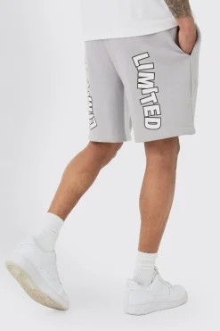 boohooMAN Relaxed Limited Edition Heart Applique Short | UK| Shorts