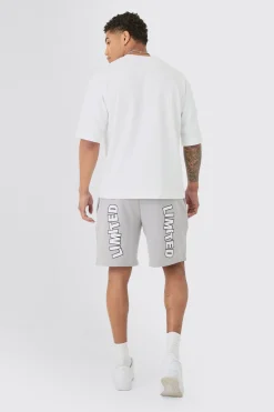 boohooMAN Relaxed Limited Edition Heart Applique Short | UK| Shorts