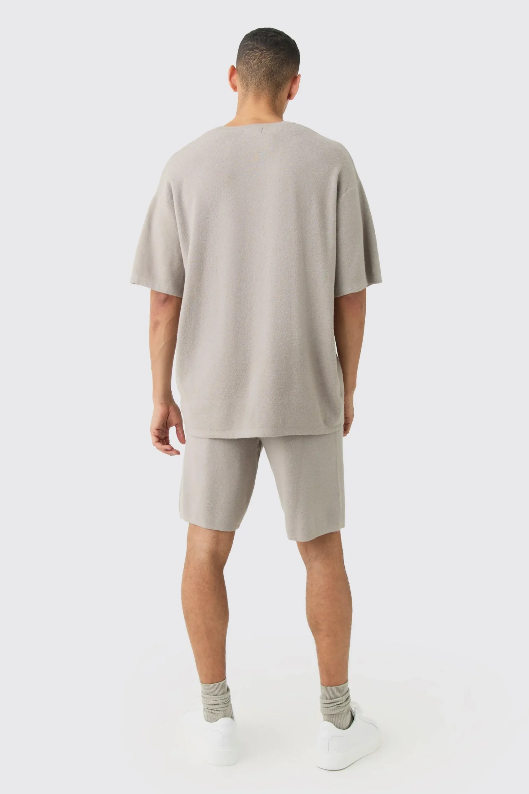 boohooMAN Relaxed Mid Length Knitted Short | UK| Tracksuits