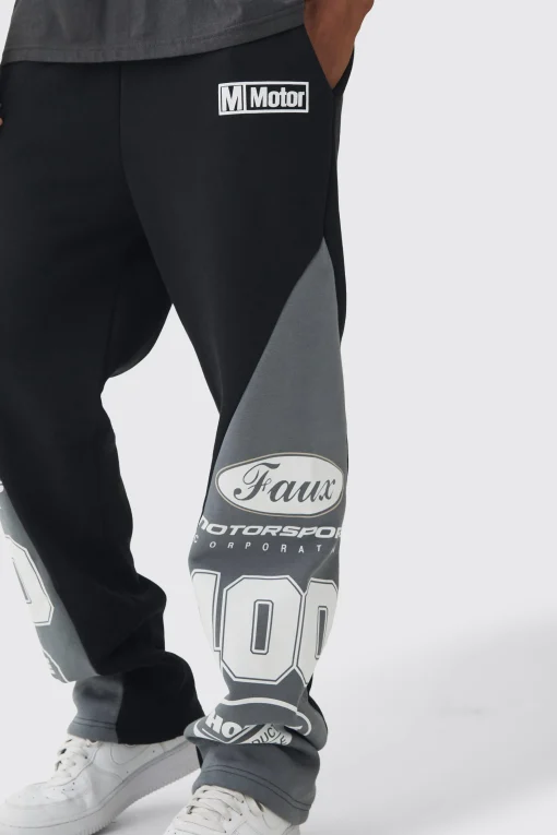 boohooMAN Relaxed Moto High Gusset Jogger | UK| Trousers|Joggers