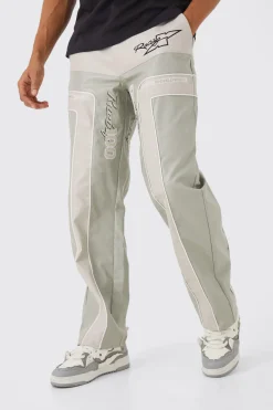 boohooMAN Relaxed Pu Moto Trouser | UK| Trousers