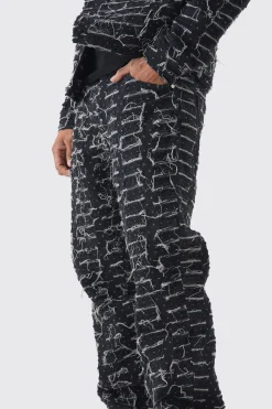 boohooMAN Relaxed Rigid All Over Distressed Jeans | UK| Trousers|Jeans