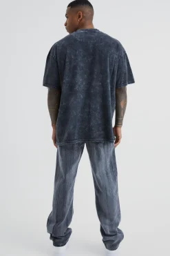 boohooMAN Relaxed Rigid Bleached Jeans | UK| Trousers|Jeans