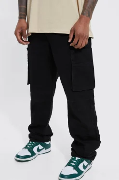 boohooMAN Relaxed Rigid Cargo Jeans With Cuff | UK| Trousers|Jeans