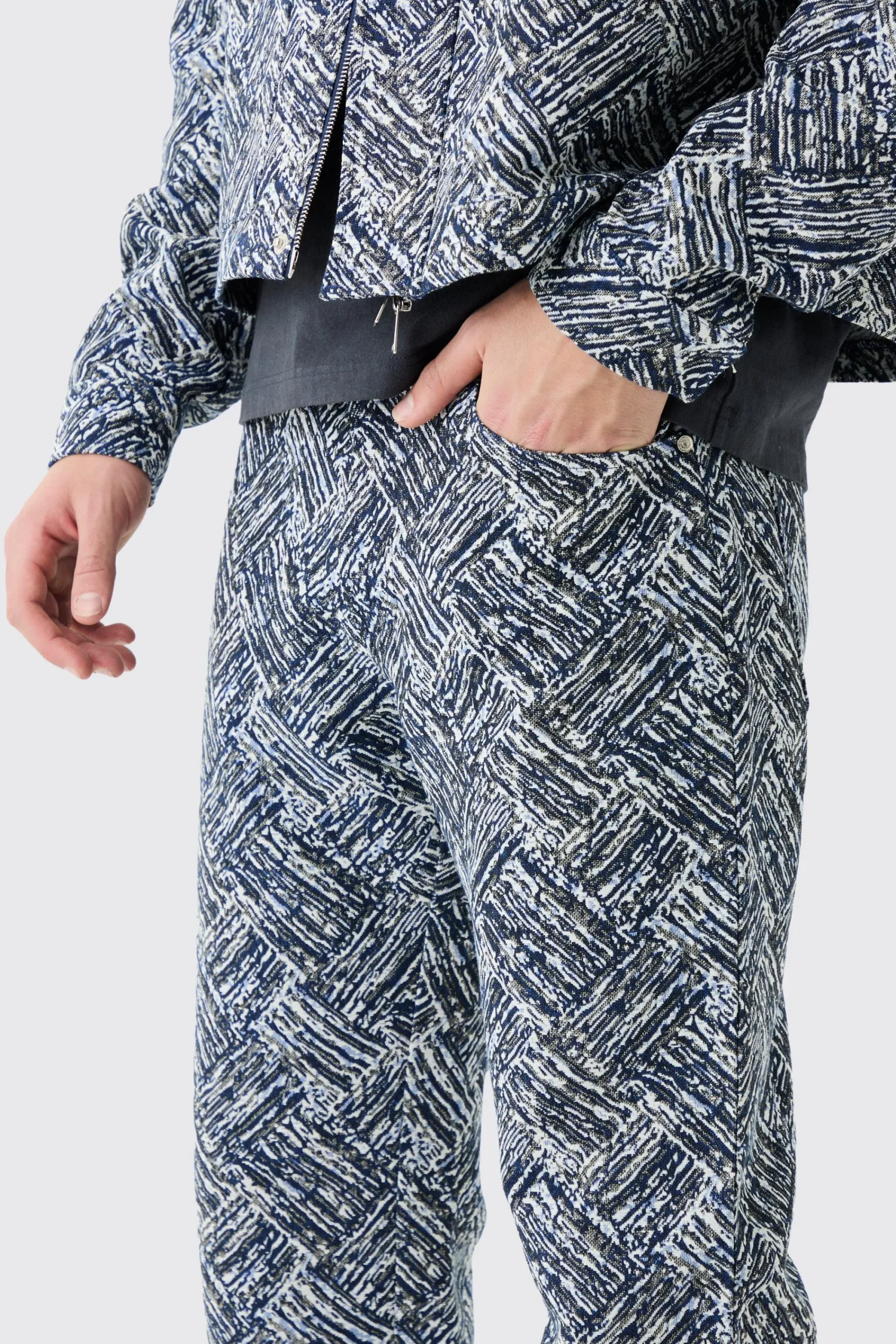 boohooMAN Relaxed Rigid Fabric Interest Jeans | UK| Jeans