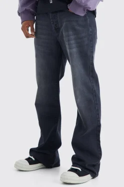 boohooMAN Relaxed Rigid Flare Jean | UK| Trousers|Jeans