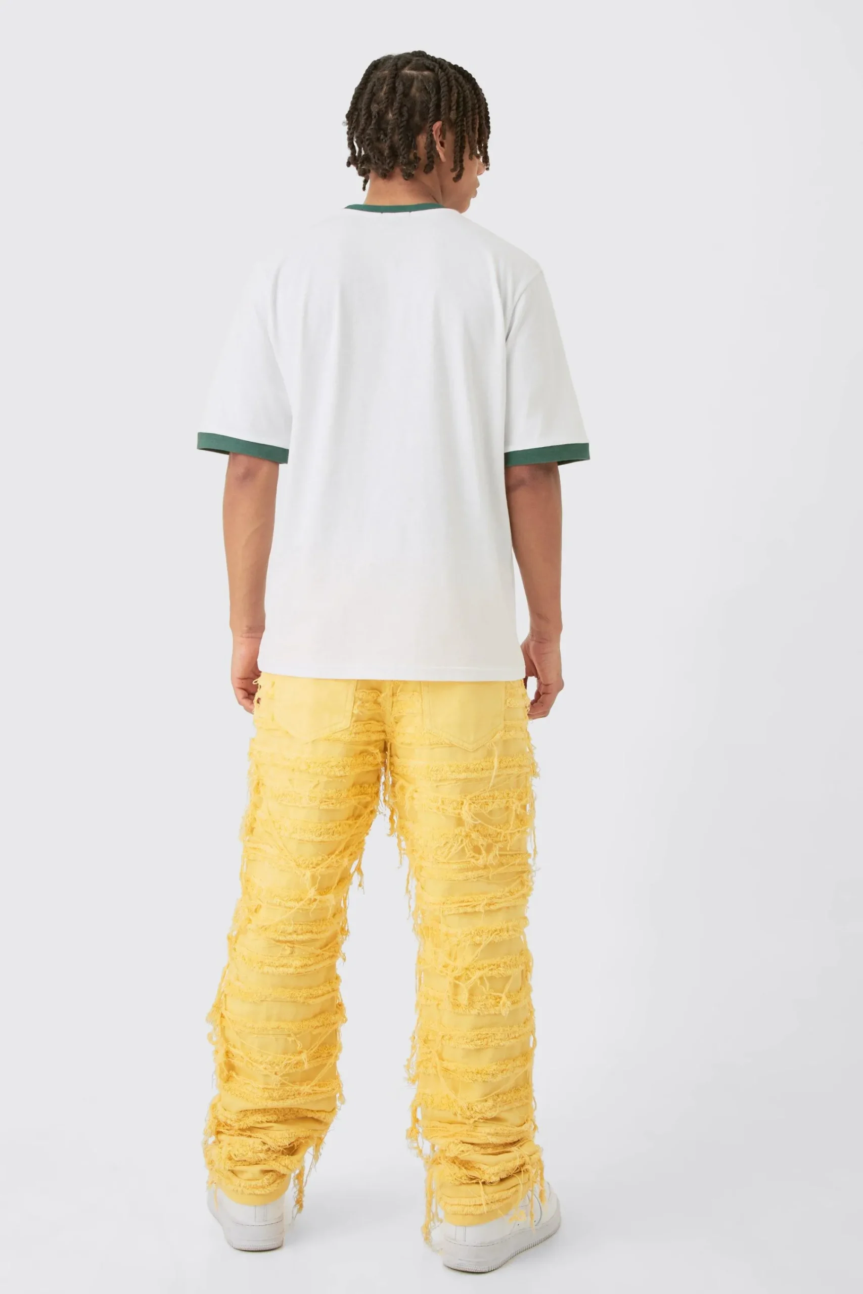 boohooMAN Relaxed Rigid Hyper Distressed Overdye Denim Jean In | UK| Jeans