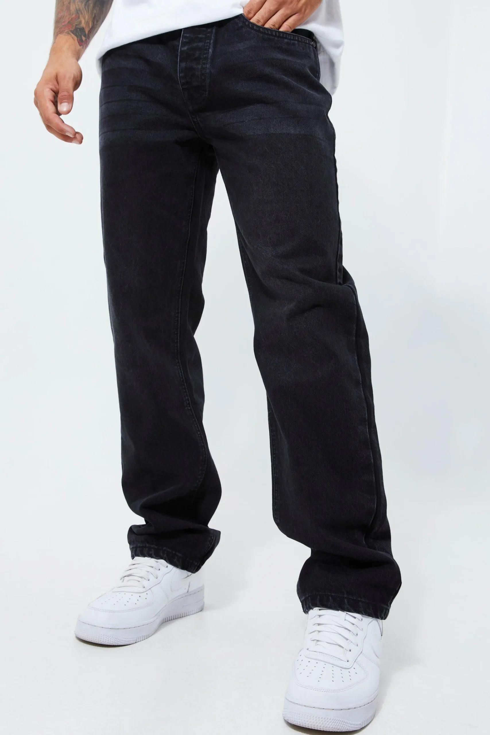 boohooMAN Relaxed Rigid Jeans | UK| Trousers|Jeans