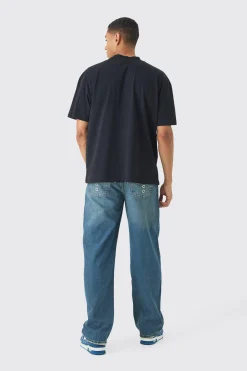 boohooMAN Relaxed Rigid Metal Hardware Jeans | UK| Trousers|Jeans