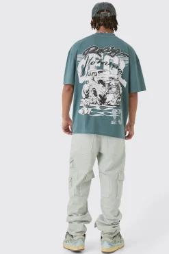 boohooMAN Relaxed Rigid Multi Pocket Cargo Jeans In | UK| Trousers|Jeans