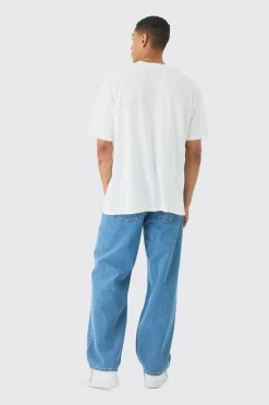 boohooMAN Relaxed Rigid Paint Splatter Denim Jeans | UK| Trousers|Jeans