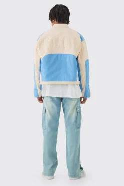 boohooMAN Relaxed Rigid Popper Hem Cargo Jeans | UK| Trousers|Jeans