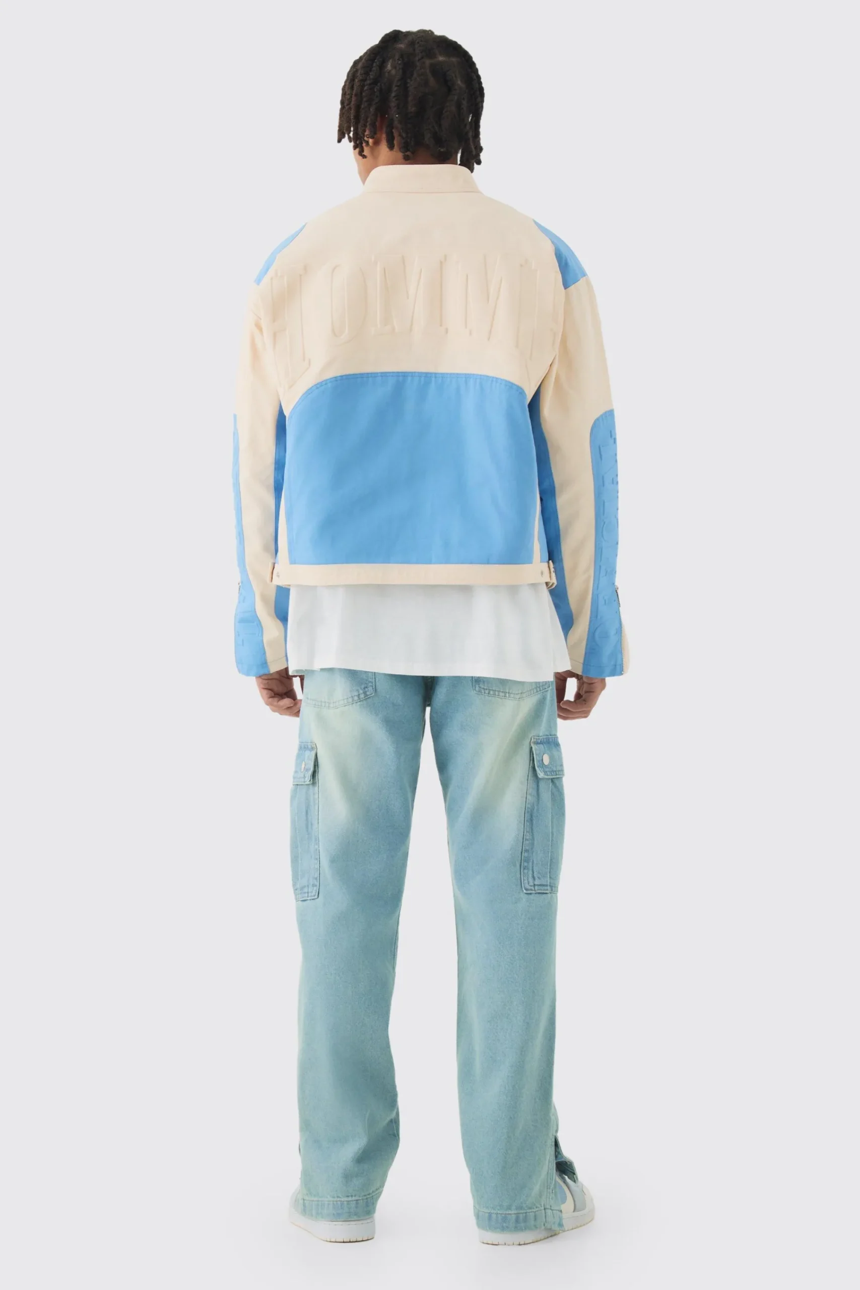 boohooMAN Relaxed Rigid Popper Hem Cargo Jeans | UK| Trousers|Jeans