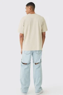 boohooMAN Relaxed Rigid Western Detachable Leg Jeans | UK| Trousers|Jeans