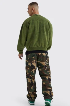 boohooMAN Relaxed Ripstop Gusset Camo Cargo Trouser | UK| Trousers|Cargos