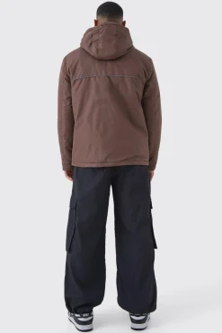 boohooMAN Relaxed Ripstop Jacket With Reflective | UK| Coats & Jackets