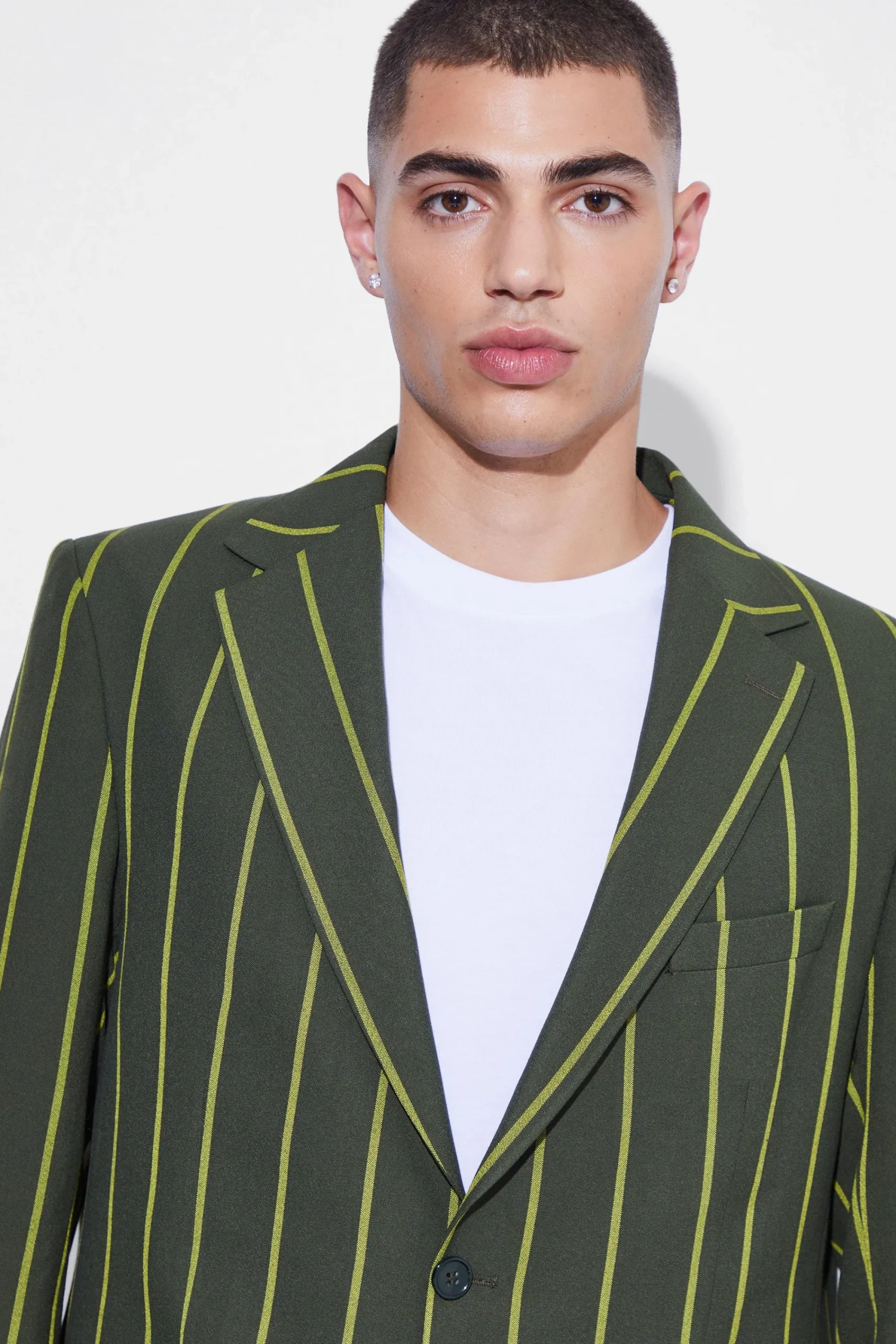 boohooMAN Relaxed Single Breasted Wide Stripe Suit Jacket | UK| Suits & Tailoring