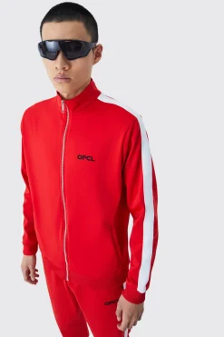 boohooMAN Relaxed Tricot Zip Detail Tracksuit | UK| Tracksuits