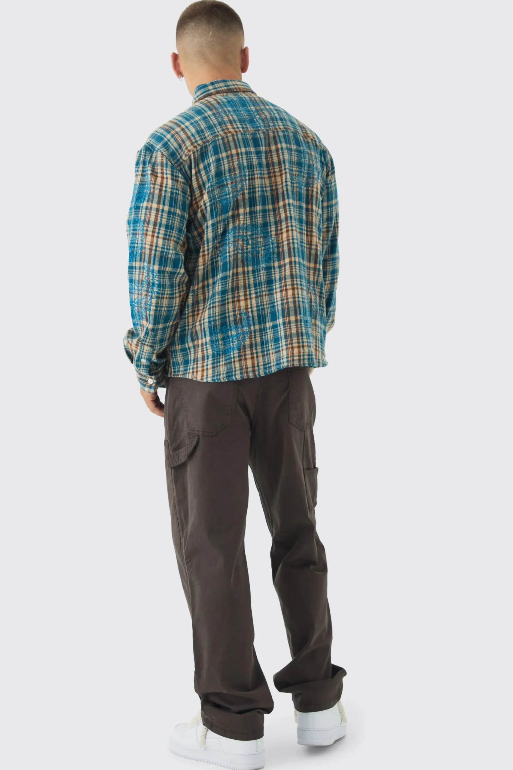 boohooMAN Relaxed Twill Overdye Carpenter Trousers | UK| Trousers