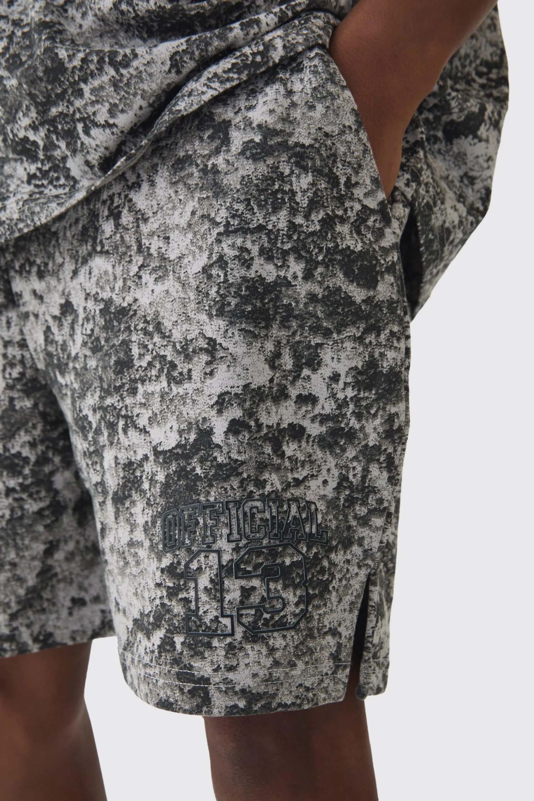 boohooMAN Relaxed Volley Official Abstract Printed Shorts | UK| Shorts