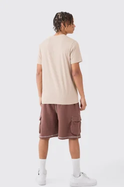 boohooMAN Relaxed Worlwide Contrast Stitch Cargo Shorts | UK| Shorts