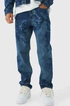 boohooMAN Renaissance Laser Print Denim Set | UK| Sets & Co-Ords