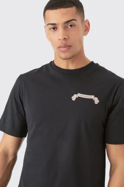 Resort Printed Regular Fit T-shirt | UK^boohooMAN Best