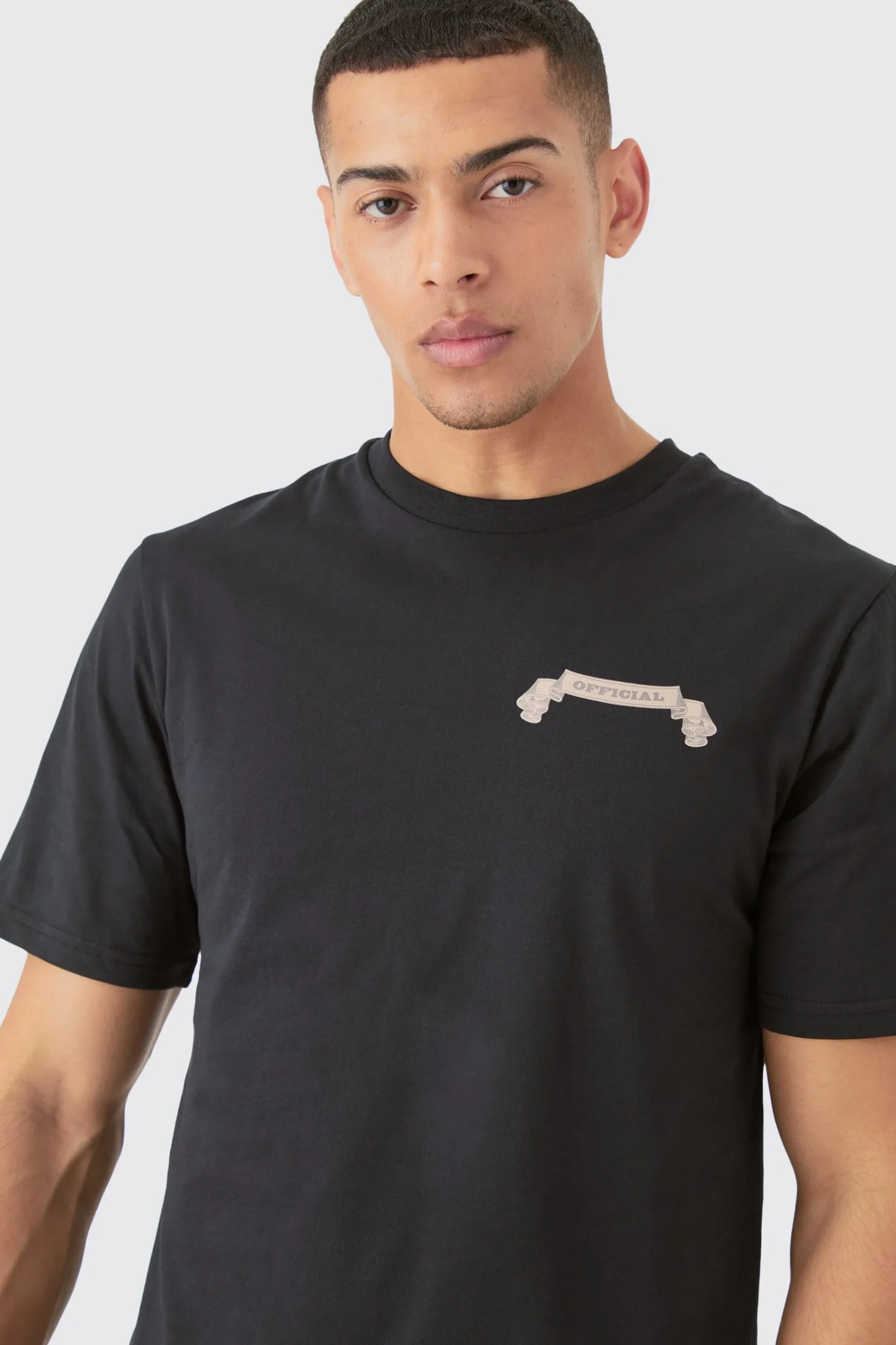 Resort Printed Regular Fit T-shirt | UK^boohooMAN Best