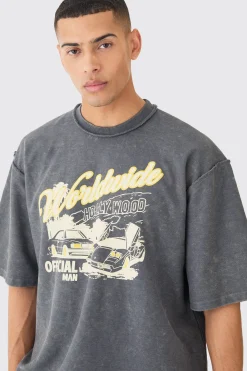 boohooMAN Reverse Loopback Printed Half Sleeve Sweatshirt | UK| Hoodies & Sweatshirts