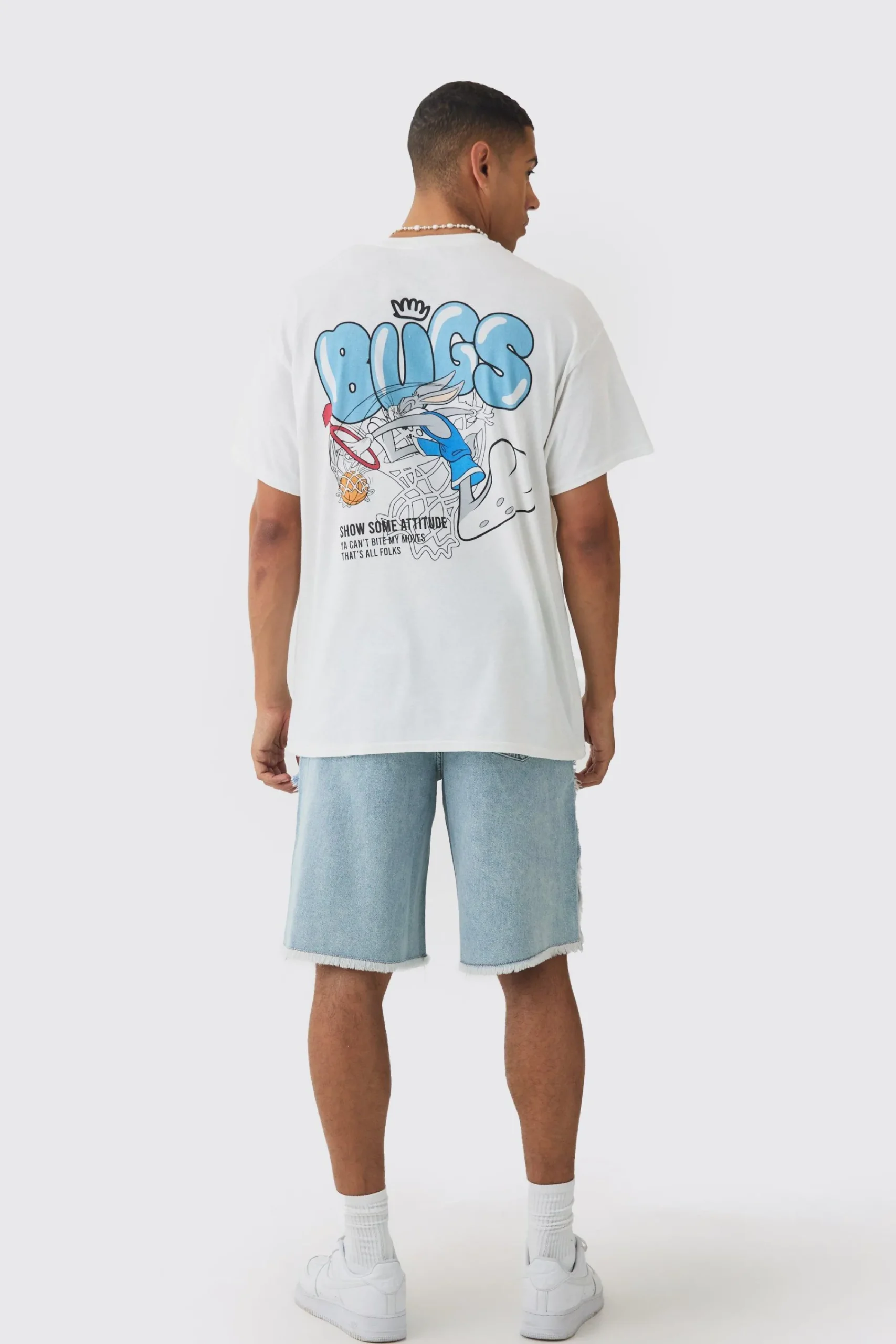 boohooMAN Rigid Denim Faux Layer Jorts In | UK| Shorts