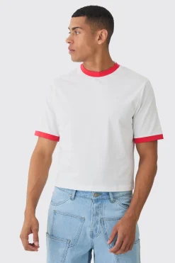 Ringer Neck Baby T-shirt | UK^boohooMAN Sale