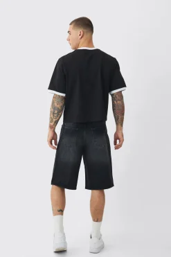 Ringer Neck Baby T-shirt | UK^boohooMAN New