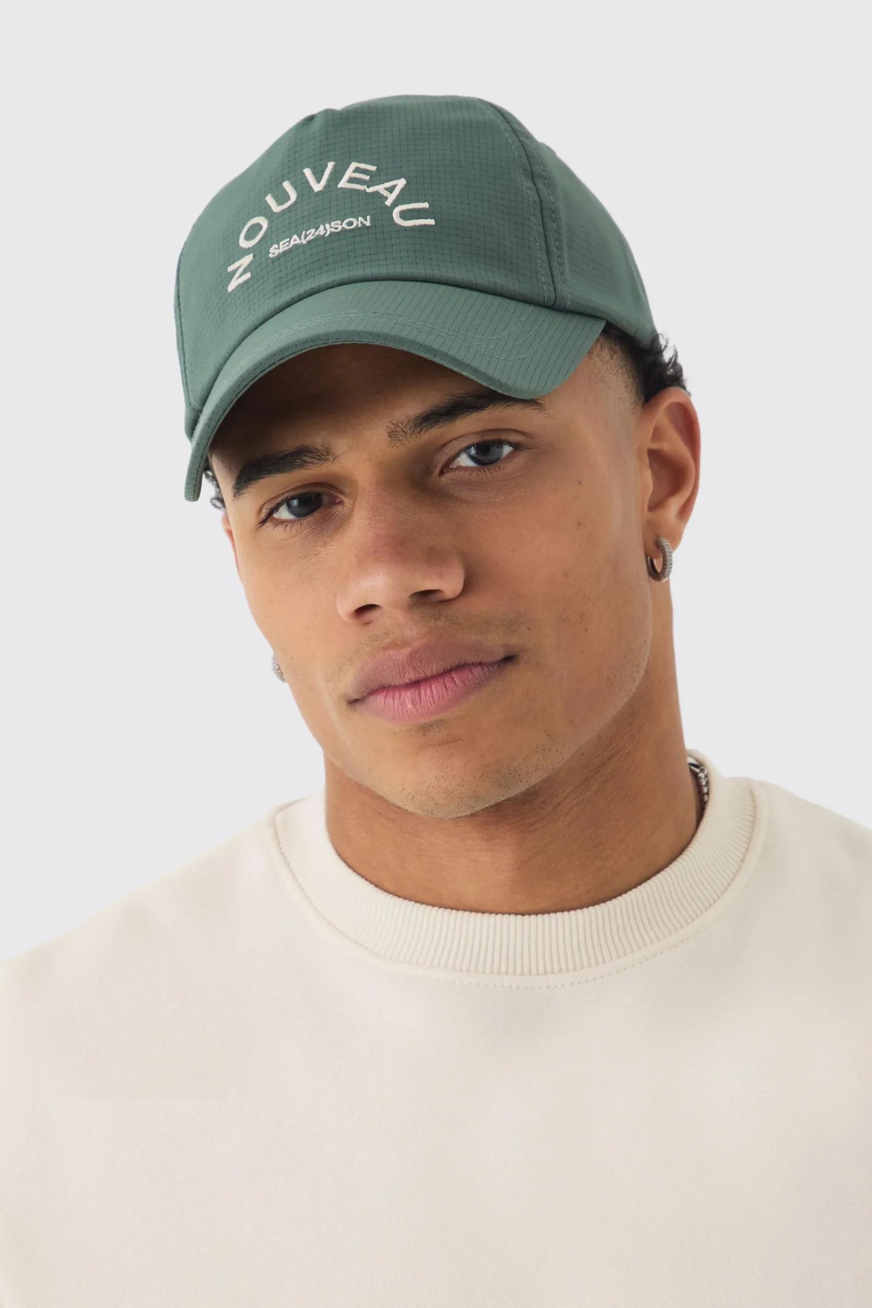 boohooMAN Ripstop Embroidered Graphic Cap In | UK| Hats & Caps