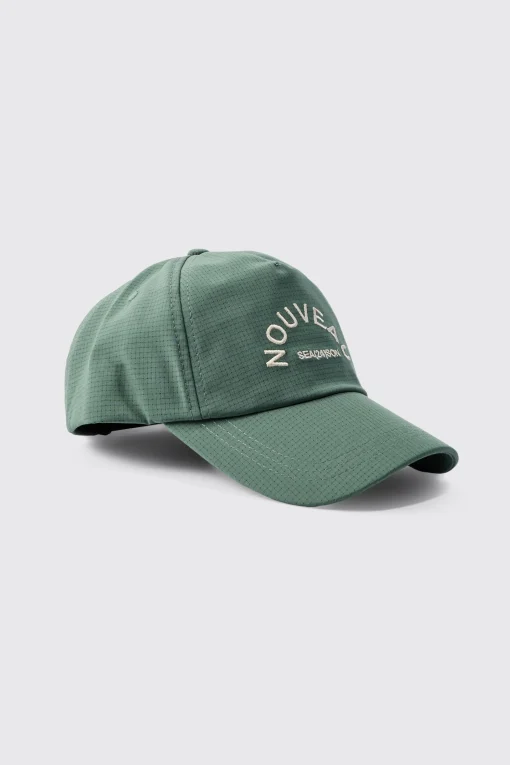 boohooMAN Ripstop Embroidered Graphic Cap In | UK| Hats & Caps