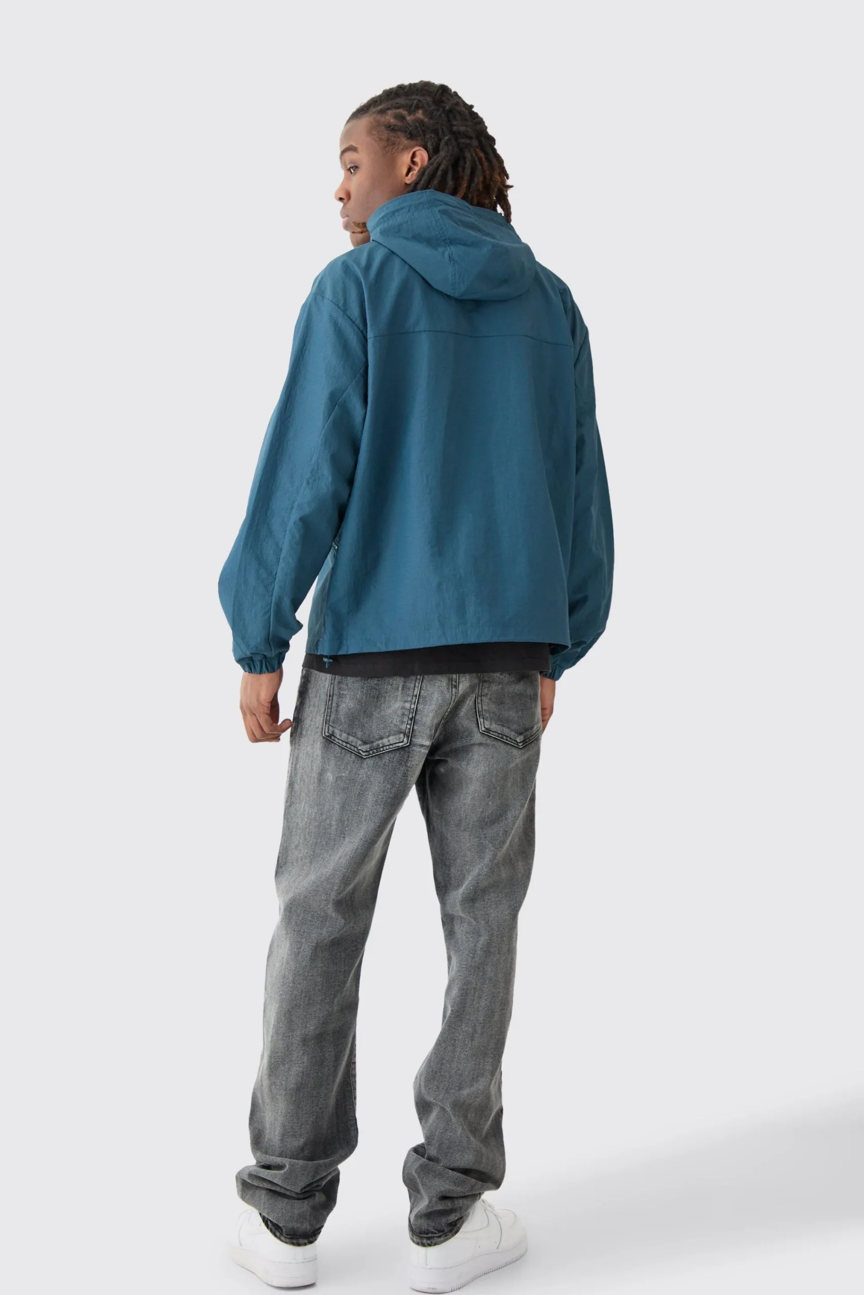 boohooMAN Ripstop Hooded Windbreaker | UK| Coats & Jackets