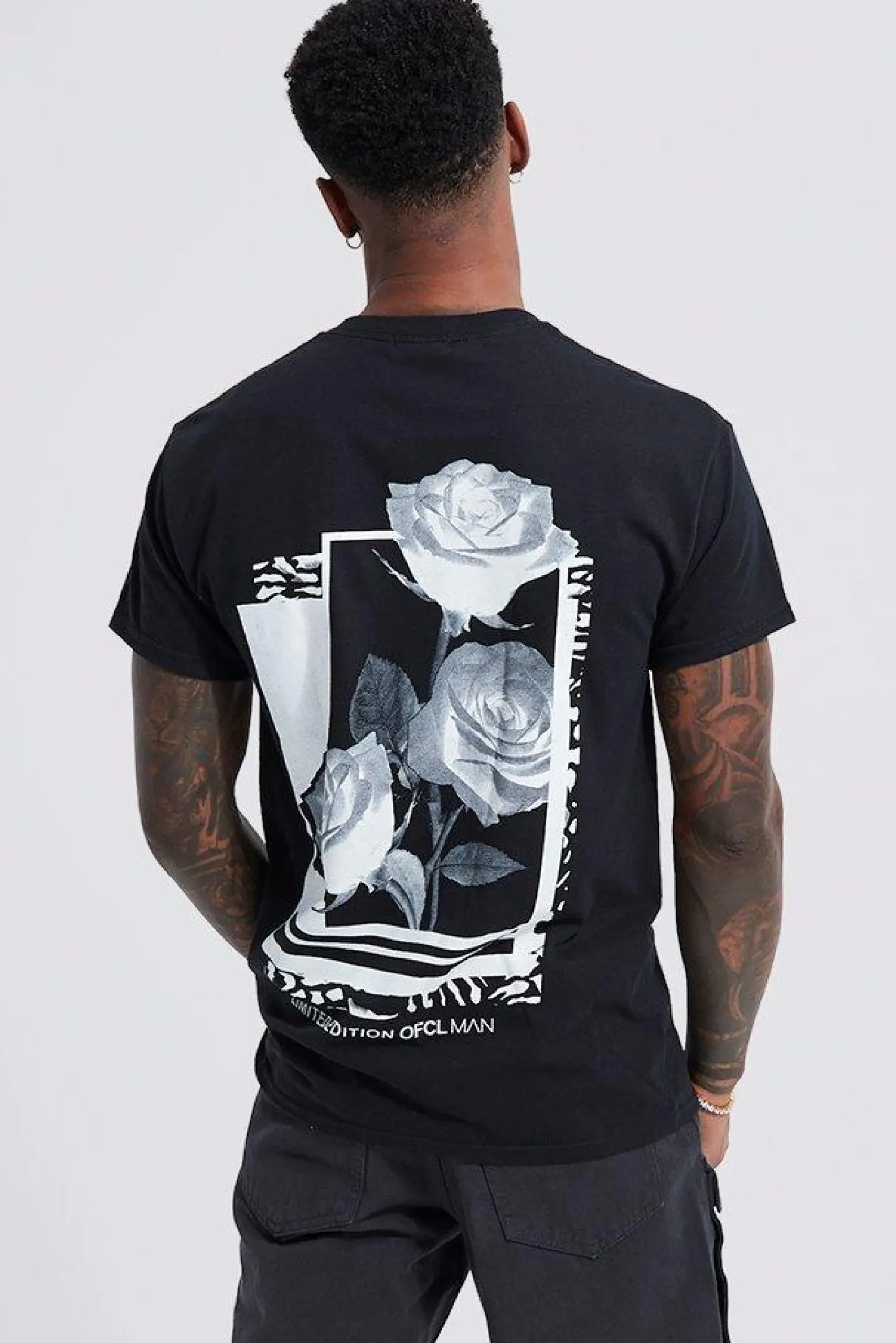 Rose Graphic T-shirt | UK^boohooMAN Discount