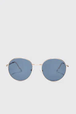 boohooMAN Round Metal Sunglasses | UK| Sunglasses