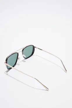 boohooMAN Rubberised Plastic Navigator | UK| Sunglasses