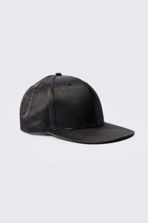 boohooMAN Satin Snapback In | UK| Hats & Caps