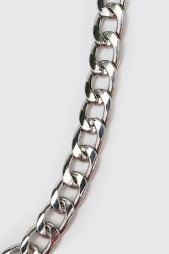 boohooMAN Short Length Plain Chain Necklace | UK| Jewellery & Watches