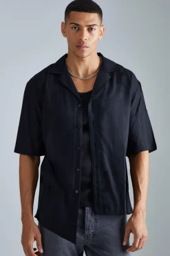 boohooMAN Short Sleeve Asymetric Hem Shirt | UK| Shirts