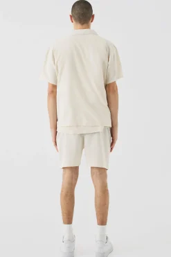 boohooMAN Short Sleeve Boxy Linen Shirt & Short | UK| Sets & Co-Ords