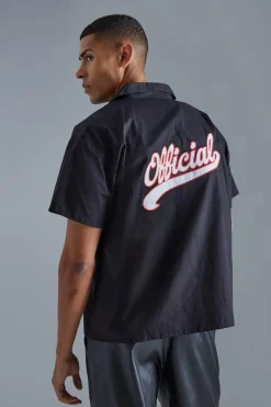 boohooMAN Short Sleeve Boxy Poplin Official Shirt | UK| Shirts