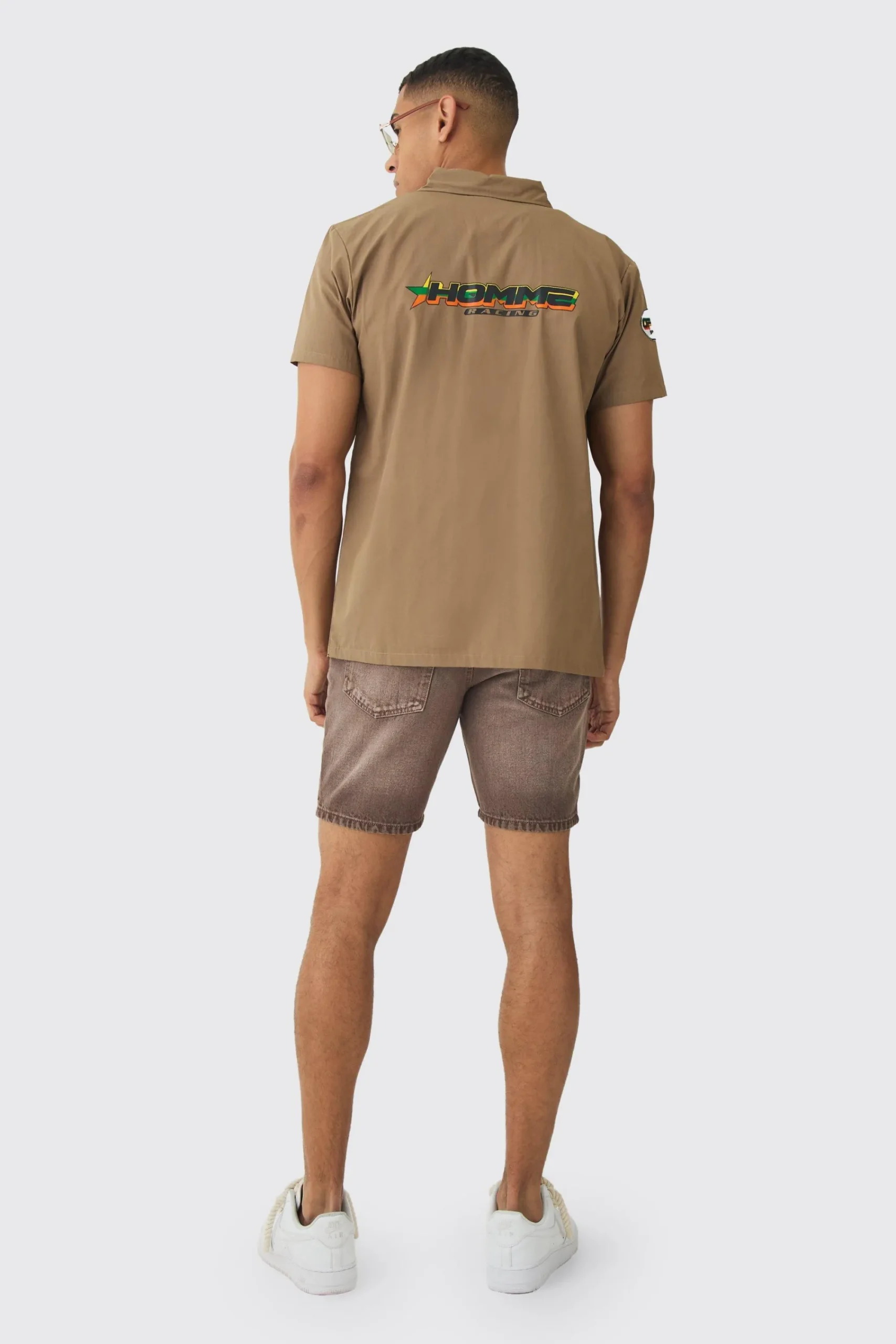 boohooMAN Short Sleeve Concealed Placket Moto Poplin Shirt | UK| Shirts
