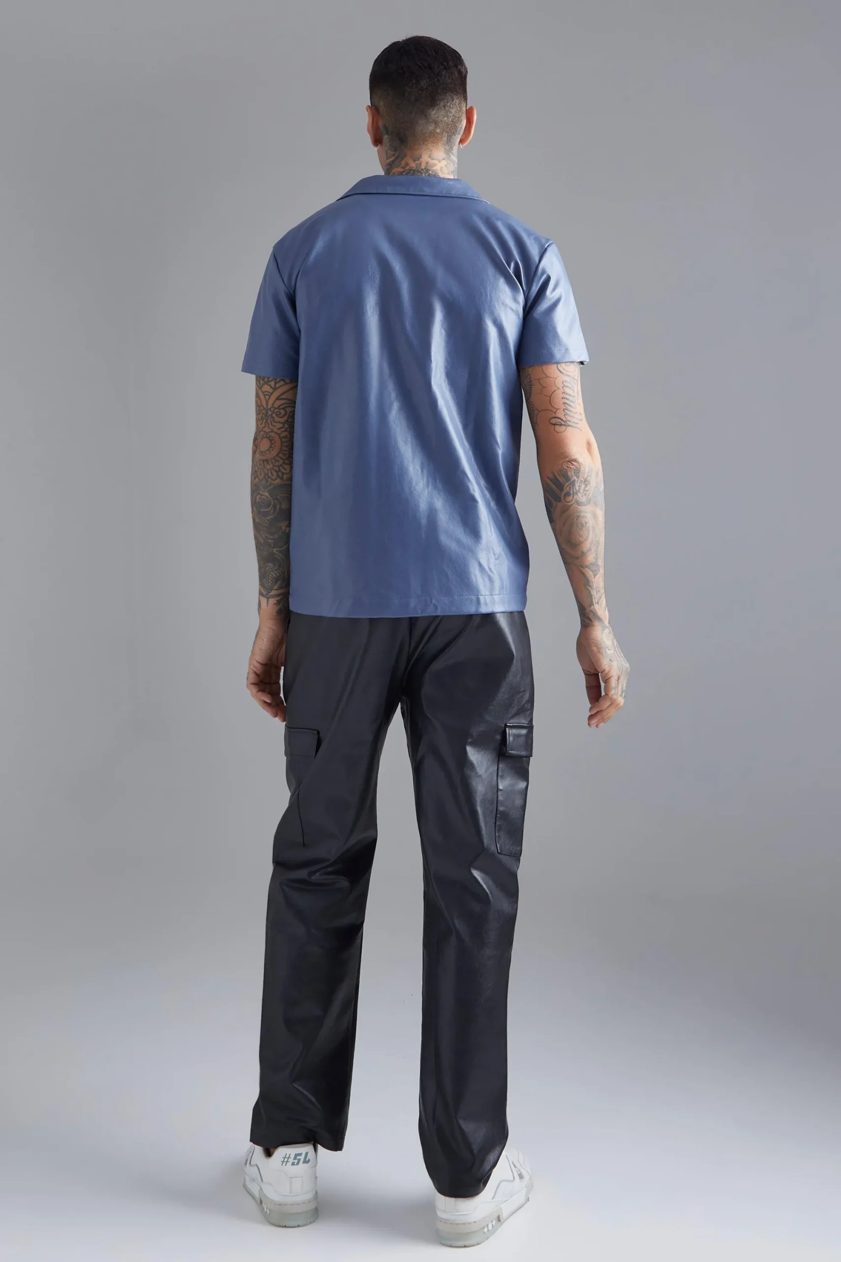 boohooMAN Short Sleeve Dropped Revere Tape Detail Shirt | UK| Shirts