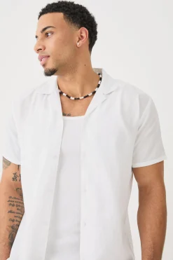 boohooMAN Short Sleeve Linen Shirt | UK| Shirts